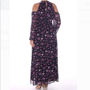 Bar III Cold Shoulder Maxi Dress Floral